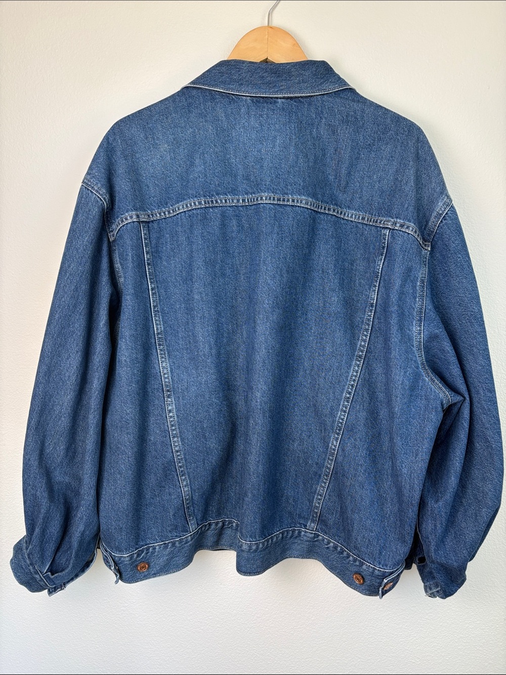 RARE Gap x DÔEN Oversized Icon Denim Jacket Jean Blue XL Like New NWOT - Picture 3 of 16